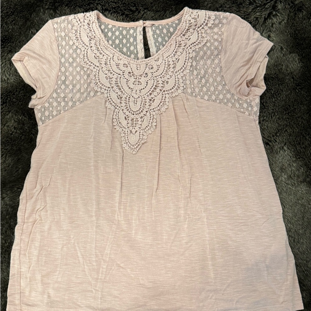 Pink Flowy Top - EUC